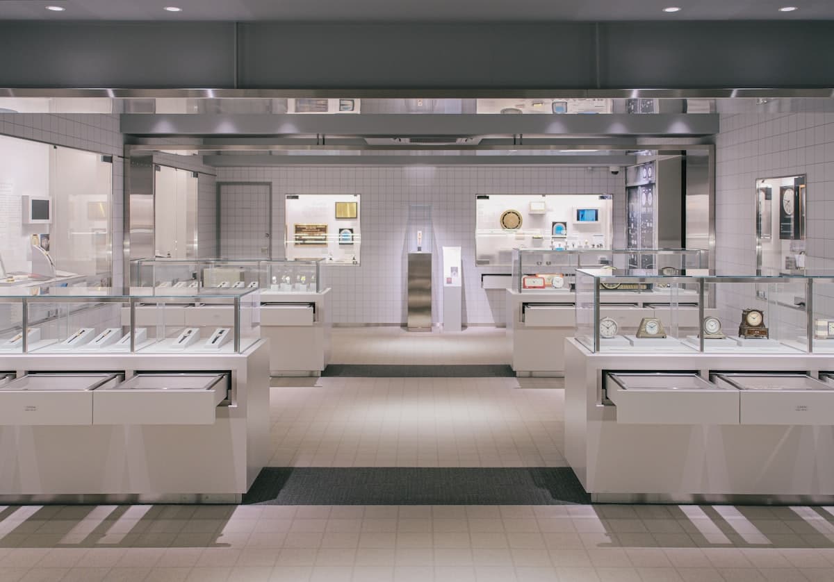 Luxury jewellery showroom
