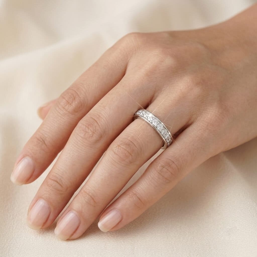 Round Diamond Eternity Band